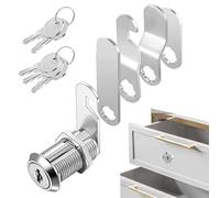 TenaLucy 5 Pièces Serrure Boite aux Lettres, Sécurité Barillet Boite aux Lettres, Résistance à La Corrosion Serrure Meuble, Résistance à l'Abrasion Serrures Armoire pour Boîtes Lettre Coffres Forts