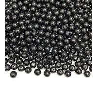 TenaLucy 60 Pièces Perles Miracles, 12mm Perles Réfléchissantes Illusion 3D, Noir