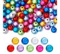 TenaLucy 60 Pièces Perles Miracles, 12mm Perles Réfléchissantes Illusion 3D, pour La Fabrication de Bijoux Collier Bracelet, Jolies Sous La Lumière (Couleur Mélangée)