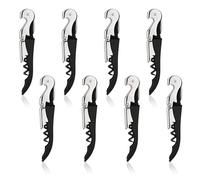 TenaLucy 9 pièces Ouvre Bouteille Décapsuleur, Tire Bouchon Sommelier Professionnel, Accessoire Vin Serveurs Cadeau Hôtel Restaurant, Avec Décapsuleur et Coupe-Capsule pour Tous Types de Liège