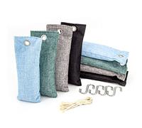 TenaLucy Charbon Actif Eau Absorbeur d'Humidité, Desodorisant Maison Semelle Anti Odeur et Transpiration, Destructeur d'Odeur Sachet Anti Humidité, Désodorisant Chaussur Absorbeur d'Odeur pour Accueil