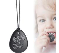 TenaLucy Collier a Macher,Silicone Collier de Mastication Enfant Machouilleur Enfant Colliers Mastication Enfants Colliers a Macher Enfants tdah,pour Bebe Dentition Autistes Garçons et Filles (grau)