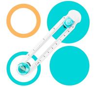 TenaLucy Coupeur de Papier Circulaire,2-20cm Cutter Circulaire Réglable Cutter Rotatif Decoupe Papier Coupeur de Cercle Réglable Multifonctionnel Massicot Scrapbooking Rotary Circle Cutter,Artisanat