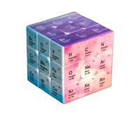 TenaLucy Cube Magique,Cube Tableau Périodique Chimique Cube de Vitesse 3x3 Jeu de Puzzle Outil Educatif Periodic Puzzle 3x3 Correspondance Couleurs,Cadeau de Chimie pour Etudiants, Enseignants