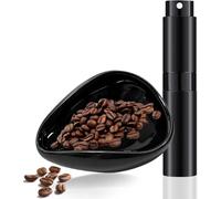 TenaLucy Tasse Doseuse de Grains,Plateau de Mesure À Dose Unique Tasse Doseuse de Grains de Café et Flacon Pulvérisateur RDT Accessoires de Bar À Café en Céramique Tasse Doseuse pour Grains de Café