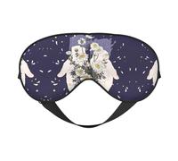 Tenant des fleurs pour dormir - Design mis à jour - Bloque la lumière - Pour homme et femme - Cadeaux de voyage