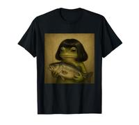 Tenant Un Poisson Grenouille Bizarre Bob Coupe de Cheveux Meme T-Shirt