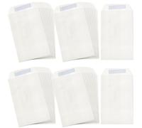 Tenare 100 Pcs Sacs en Glassine Enveloppes en Glassine Refermables Petits Sacs à Confettis de Mariage Enveloppe en Papier en Verre de Fonte de Cire à Rabat Ouvert pour Bougie Graines (90 x 120 mm)