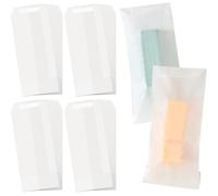Tenare 100 Pcs Sacs en Glassine Enveloppes en Glassine Refermables Petits Sacs à Confettis de Mariage Enveloppe en Papier en Verre de Fonte de Cire à Rabat Ouvert pour Bougie Graines(70 x 150 mm)