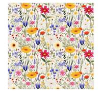 Tenare 50 Pièces Serviette en Papier Fleurs Vintage Serviette de Table Papier Printemps 2 Couche 33 x 33 cm Décoration de Table pour Fêtes PatronalesGarden-Parties Fêtes de Famille Usage Quotidien