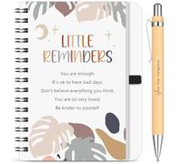 Tenare Coffret cadeau inspirant de carnets à spirale avec stylo en bambou Little Rinders You Are So Very Loved - Cadeau de motivation pour femme, homme, ami, bureau, maison