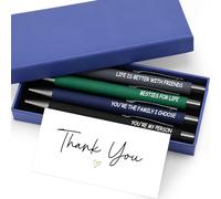Tenare Ensemble de stylos fantaisie pour homme et femme, cadeau de remerciement pour le travail, le bureau, la promotion, les collègues, les stagiaires, la gratitude et l'emploi (couleur foncée)