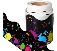 Tenare Frise autocollante néon 15 m imperméable phosphorescente pour tableau noir de rentrée scolaire, casier, décoration murale