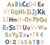 Tenare Lot de 134 Lettres de l'alphabet et Chiffres de 12,7 cm pour Affichage de Tableau d'affichage, décoration d'intérieur (Style avancé)