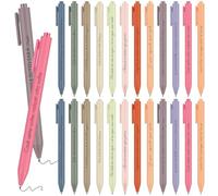 Tenare Lot de 24 Stylos à Bille Rétractables avec Citations Motivantes - Encre Noire, 12 Styles Différents, Couleurs Assorties, Idée Cadeau pour Amis, Collègues, Thanksgiving ou Adieu