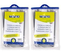 TENAX Agrafes U Speciales (10 Pièces) en Acier, Longueur 22 cm, Largeur 10 cm, pour Fixer Le Filet de Protection de Pelouse TR au Sol (Lot de 2)