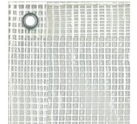 Tenax Bâche à Oeillets 4,00x6 m Transparente et Grillagée-Blanche, 150 g/m², Bâche de Protection pour Bois, Mobilier de Jardin, Voitures, Piscines, Imperméable et Indéchirable