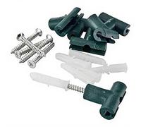 TENAX Clips Muraux Verts pour Treillis (6 pièces)