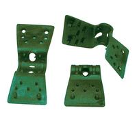 Tenax Clips Rete 3,5 cm Vert, (500 Pièces), Clips pour la Fixation de Filets Tissés Brise-Vue et Filets d'Ombrage