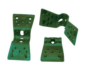 Tenax Clips Rete 3,5 cm Vert, (500 Pièces), Clips pour la Fixation de Filets Tissés Brise-Vue et Filets d'Ombrage