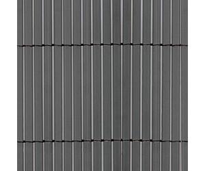 TENAX Colorado 1,00 x 5 m Gris, Canisse Synthétique en PVC avec Cannes Entières de 7 mm, Brise-Vue pour Jardins, Balcons et Clôtures