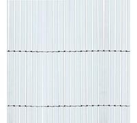 Tenax Colorado 1,50 x 5 m Blanc, Canisse Synthétique en PVC avec Cannes Entières de 7 mm, Brise-Vue pour Jardins, Balcons et Clôtures