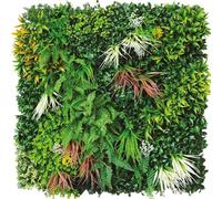 TENAX Divy Panel Jungle 100x100 cm Multicolore, Panneau Modulaire avec Feuilles Artificielles 3D Type Jungle pour Murs, Jardins Verticaux et Décoration Intérieure/Extérieure
