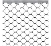 Tenax Filet en Plastique Exagon 1,00x5 Argent, Filet de Protection à Maille Hexagonale Multi-Usages pour Balcons, Terrasses, Portails et Clôtures