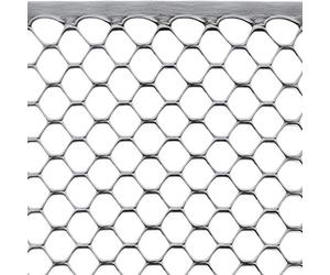 Tenax Exagon 1,00x5 Argent, Filet en Plastique de Protection à Maille Hexagonale Multi-Usages pour Balcons, Terrasses, Portails et Clôtures