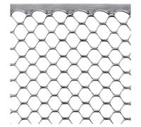 TENAX Exagon Filet en plastique à mailles hexagonales argent pour balcons, terrasses, portails et clôtures- 1 x 30 m