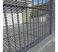 TENAX Exagon Filet en plastique gris à mailles hexagonales pour balcons, terrasses et clôtures - 0,5 x 50 m