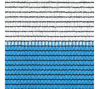 TENAX Filet Brise Vue Soleado Bicolor 2,00x5 m Blanc/Bleu, Filet Tissé d'Occultation aux Rayures Horizontales
