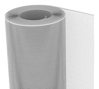 TENAX Filet en Plastique Quadra 05 Argent 1,00x5 m, Filet de Protection Multi-Usages pour Balcons, Terrasses, Portails et Clôtures