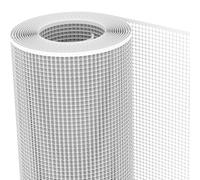 TENAX Filet en Plastique Quadra 10 Blanc 1,00x30 m, Filet de Protection Multi-Usages pour Balcons, Terrasses, Portails et Clôtures