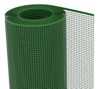 TENAX Filet en Plastique Quadra 10 Vert 1,00x5 m, Filet de Protection Multi-Usages pour Balcons, Terrasses, Portails et Clôtures