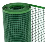 TENAX Filet en Plastique Quadra 20 Vert 1,00x30 m, Filet de Protection Multi-Usages pour Balcons, Terrasses, Portails et Clôtures