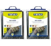 TENAX Film de Paillage Dot Cover 1,50x10 m Noir, Film Micro Perforé Perméable Anti-Mauvaises Herbes pour Paillage, Idéal pour Potager, pour Légumes et Fraises (Lot de 2)