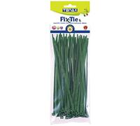 TENAX Fix-Tie L 20 cm Vert (50 pièces), Liens en Plastique pour la Fixation de Filets Tissés, Clôtures et Haies
