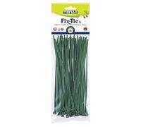 TENAX Fix-Tie Lot de 50 colliers de serrage en plastique multi-usages vert - 20 cm