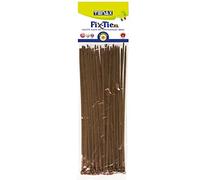 Tenax Fix-Tie XL 29 cm Marron (50 pièces), Liens en Plastique pour la Fixation de Filets Tissés, Clôtures et Haies