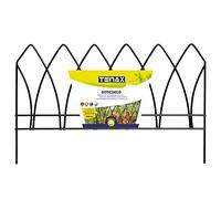 TENAX Goticdecò 38x60 cm Noir, Panneau en Fer Traité, Finition Arche Gothique, Bordure pour Jardins et Parterres de Fleurs