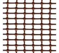 Tenax Hobby 10 Marron 1,00x5 m, Filet en Plastique à Maille Rectangulaire, pour Protection Supplémentaire sur Clôtures et Portails