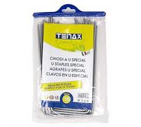 TENAX Lot de 10 clous métalliques en U spécial pour filets - Longueur 22 cm