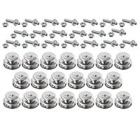 TENAX Lot de 20 pièces supérieures Grand + vis filetées M5 x 16 mm