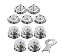 TENAX Lot de 5 pièces supérieures Grand + vis à tissu + clé