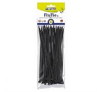 TENAX Lot de 50 liens en plastique noir pour plantes - 20 cm