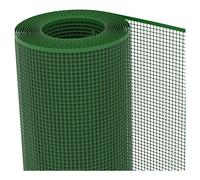 TENAX Filet en Plastique Quadra 10 Vert 0,50x30 m, Filet de Protection Multi-Usages pour Balcons, Terrasses, Portails et Clôtures