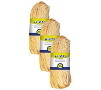 TENAX Raphia Naturel 50 g, Ligature pour Plantes et Jardinage, Ficelle pour Artisanat, Bricolage, Décoration et Ligature Bouquets Floraux et Paquets-Cadeaux (Lot de 3)