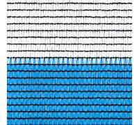 TENAX Filet Brise Vue Soleado Bicolor 2,00x5 m Blanc/Bleu, Filet Tissé d'Occultation aux Rayures Horizontales