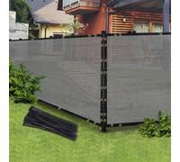 TENAX Soleado Glam Brise-vue tissé gris 1,50 x 50 m, terrasses/balcons/jardins, protection solaire